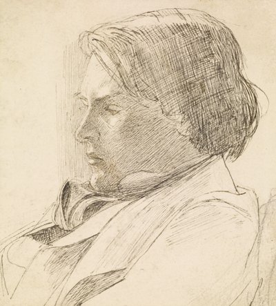 Porträt eines jungen Mannes von Dante Gabriel Charles Rossetti